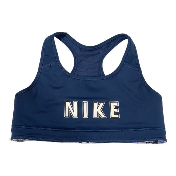 Nike Swoosh Printed Reversible Sports Bra Girls - Floral Multi - Large** - Picture 3 of 7